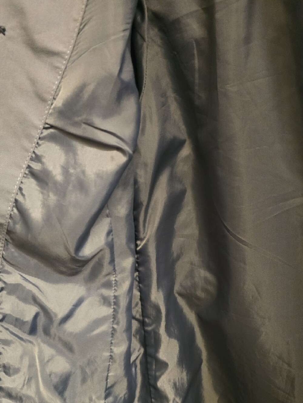 Women's Light  Blue Double-Breasted Trench Coat - Picture 11 of 11